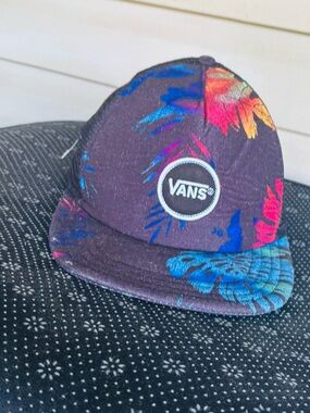 Vans Purple Floral Five-Panel Snapback Hat